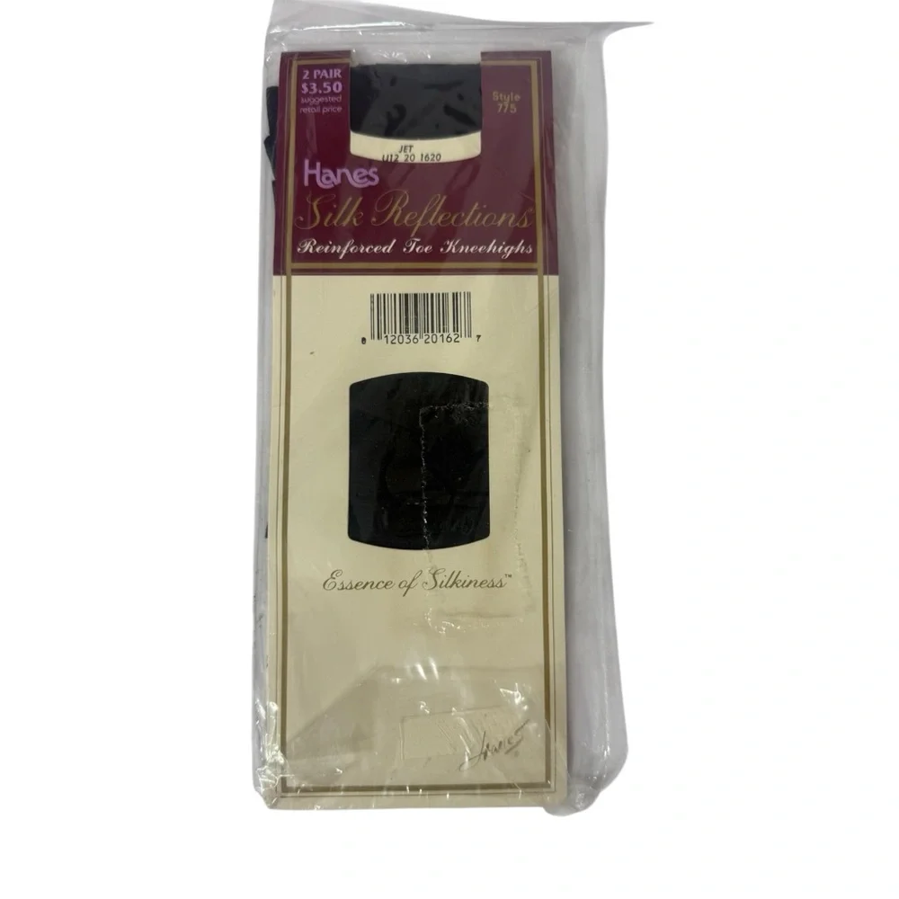 Hanes Silk Reflections 5 Packages With 2‎ Pair Each Knee HighBlac/ Barely There